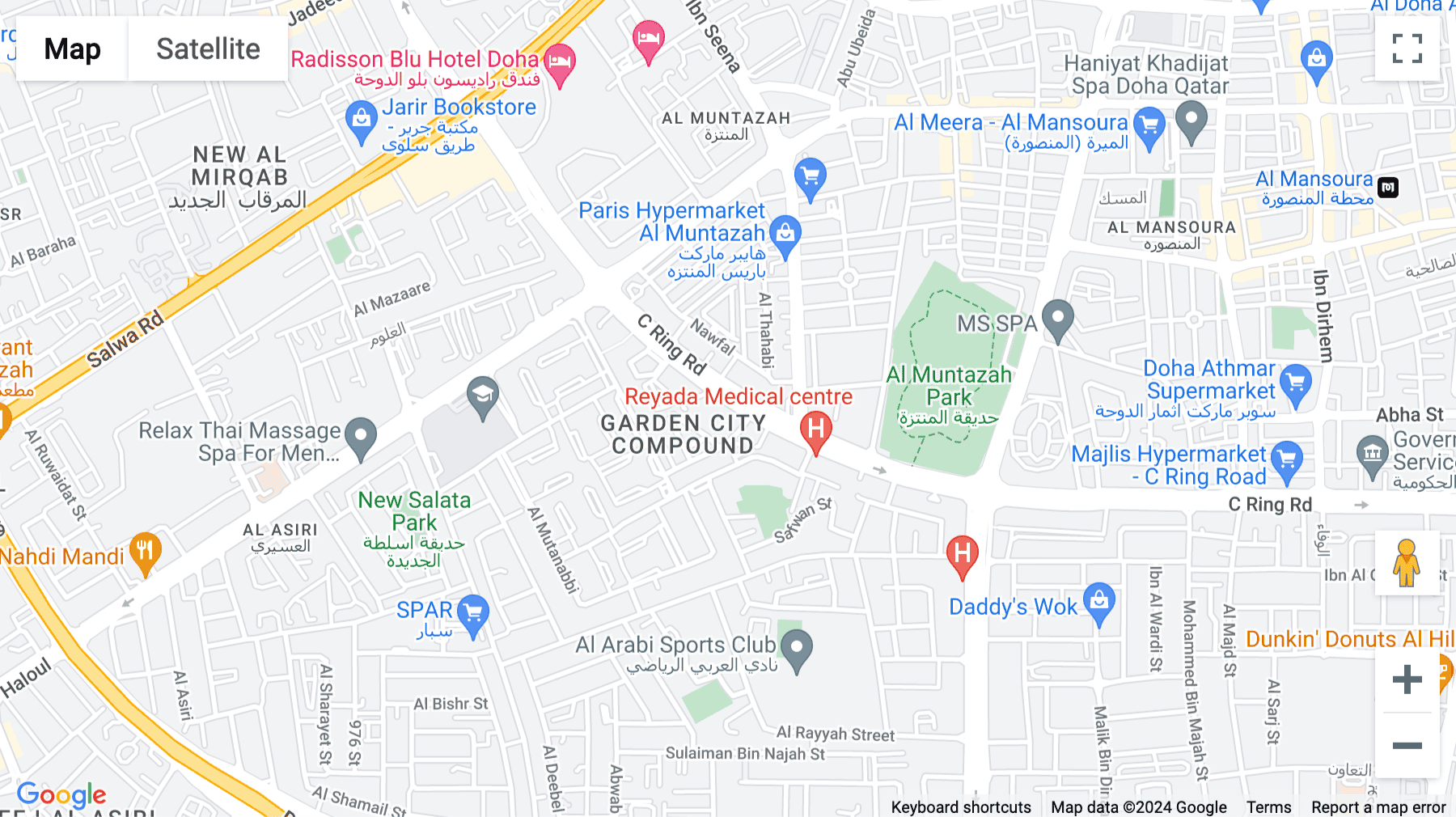 Click for interative map of Building 311, C Ring Road, Doha