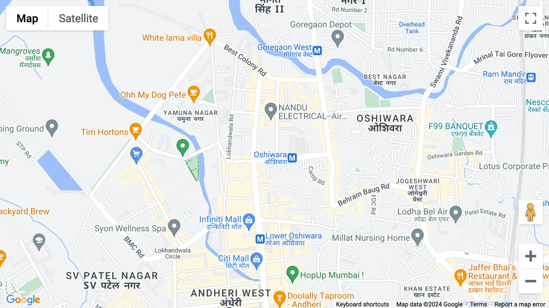 Click for interative map of 601 B, Annapurna, Adarsh Nagar, Mumbai
