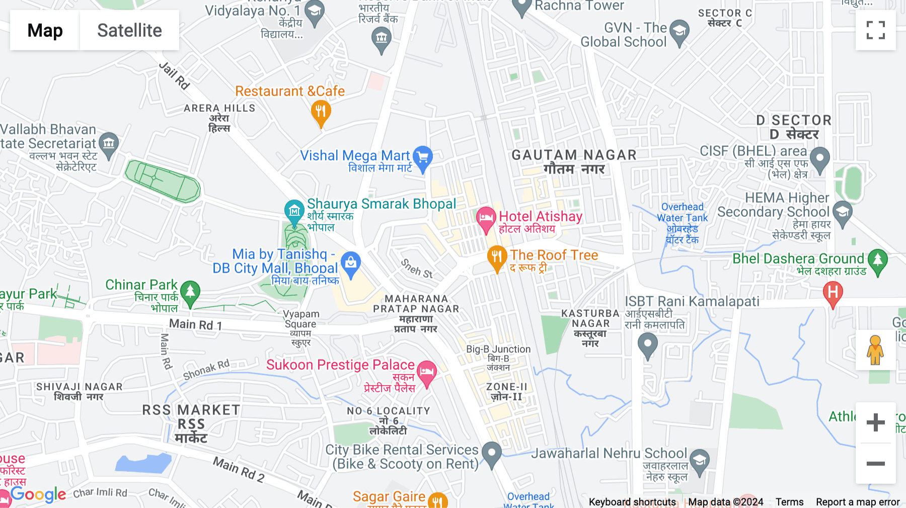 Click for interative map of 2nd Floor, Guru Arcade, Plot No-153, Ramgopal Maheshwari Marg, Zone 1-MP Nagar, Bhopal