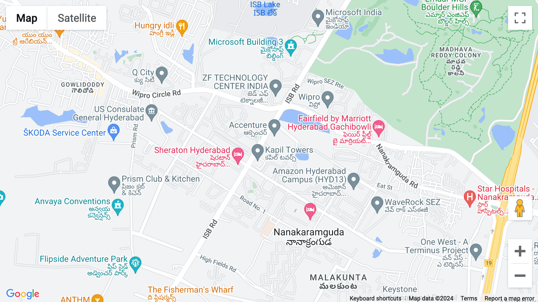 Click for interative map of Rajapushpa Summit, Nanakramguda Road, 5th Floor, Hyderabad
