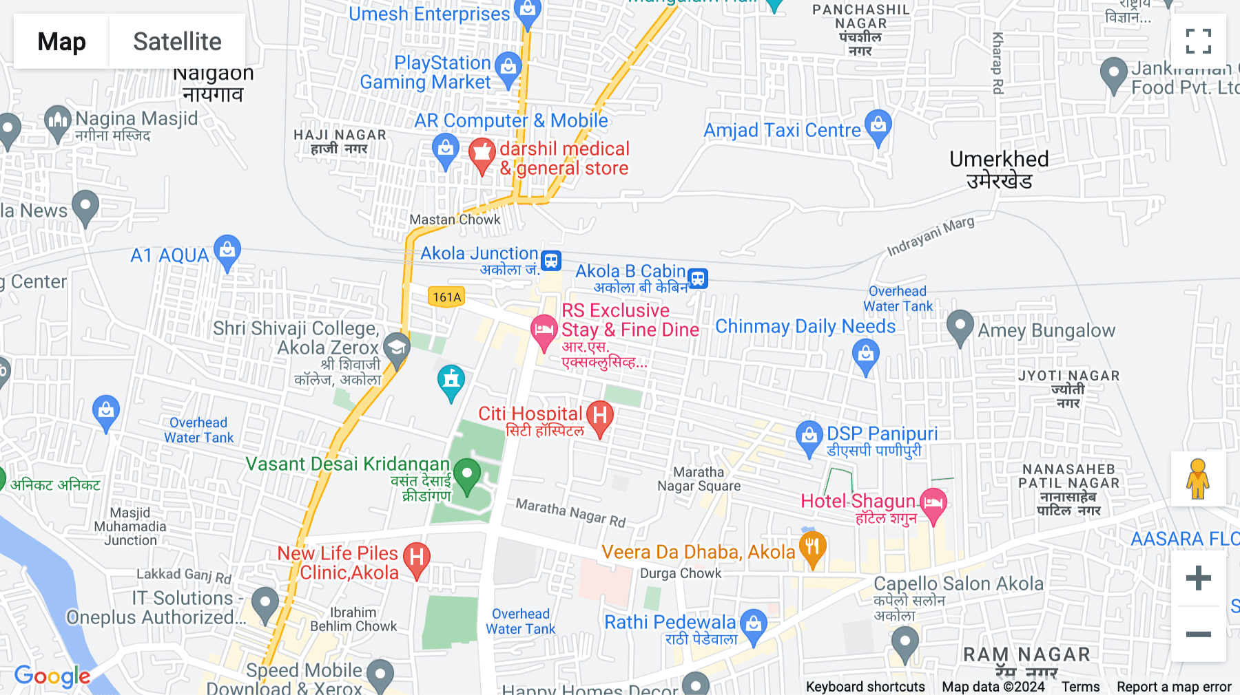 Click for interative map of 1st Floor, Katyarmal Bichayat Kendra, Ramdaspeth, near Jasnagra Hotel, Railway Station 1st Line, Akola, Akola