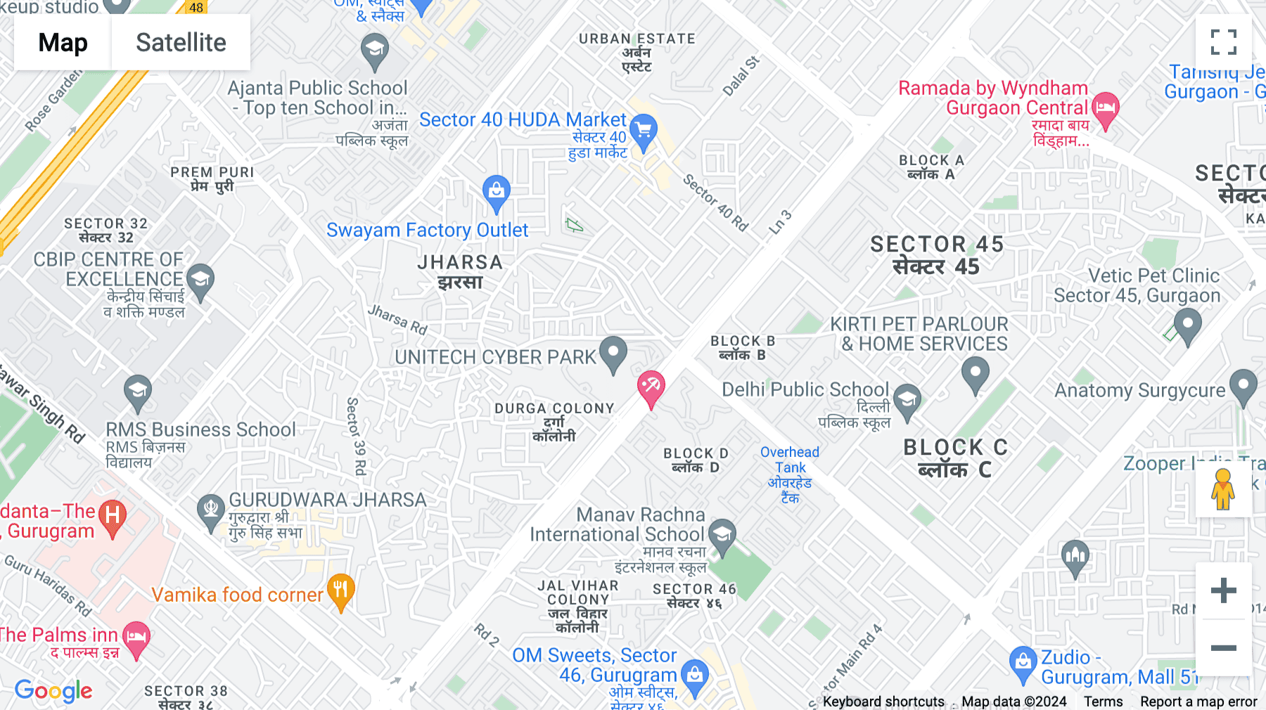 Click for interative map of Tower-B, Unitech Cyber Park, Sector, 39, 9th Floor, Gurugram