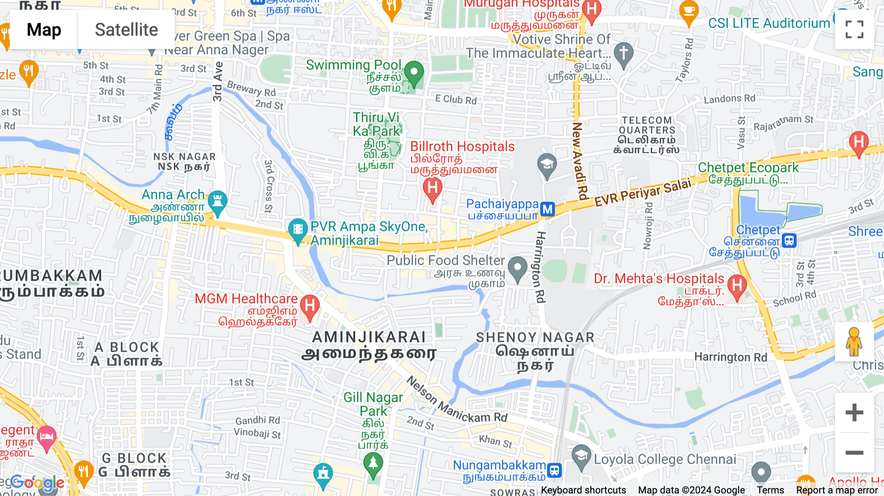 Click for interative map of 864, Jagan Towers, Poonamallee High Road, Kilpauk, Chennai