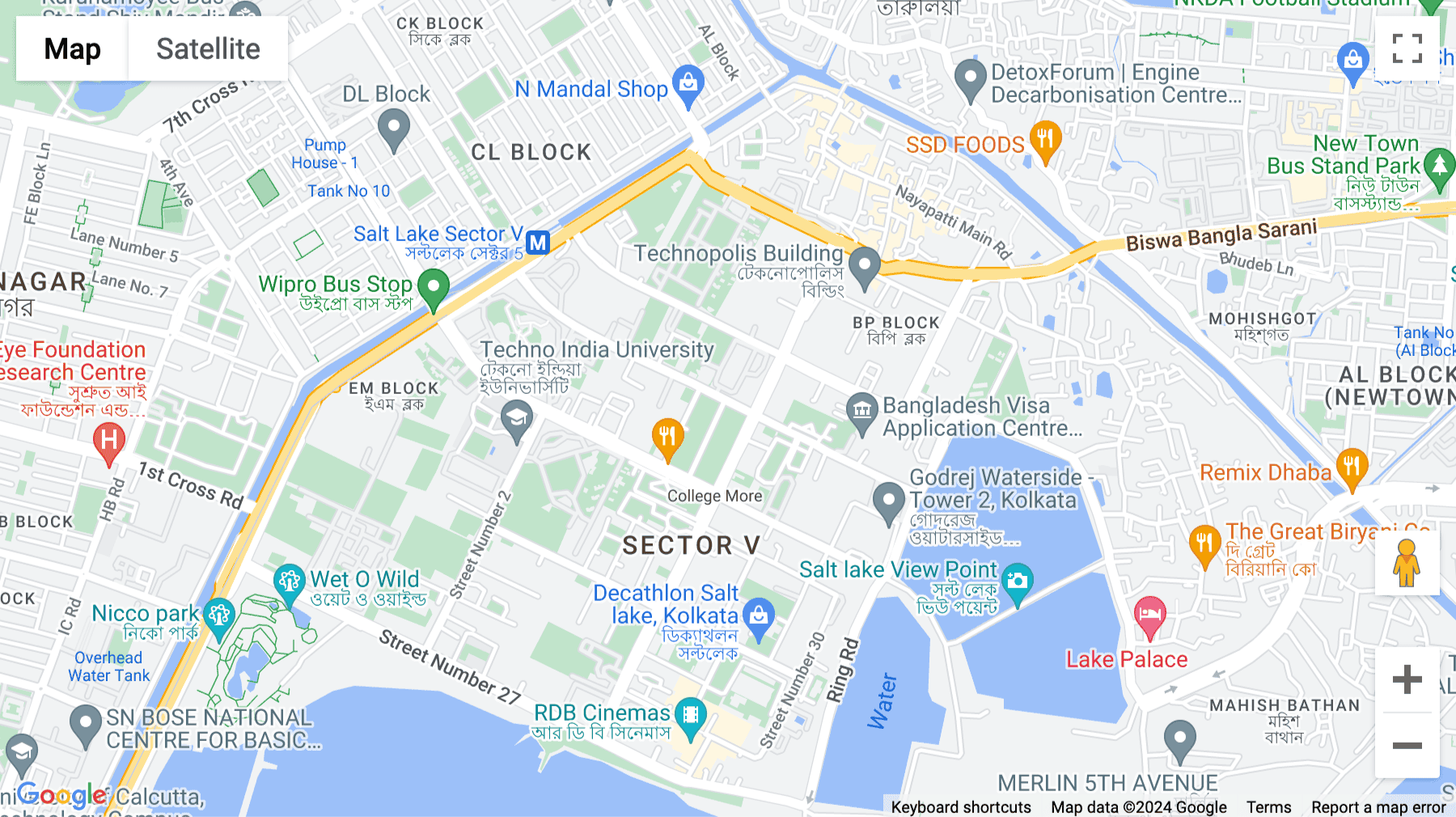 Click for interative map of DN-10, Merlin Matrix, Salt lake City, Sector-5, Kolkata