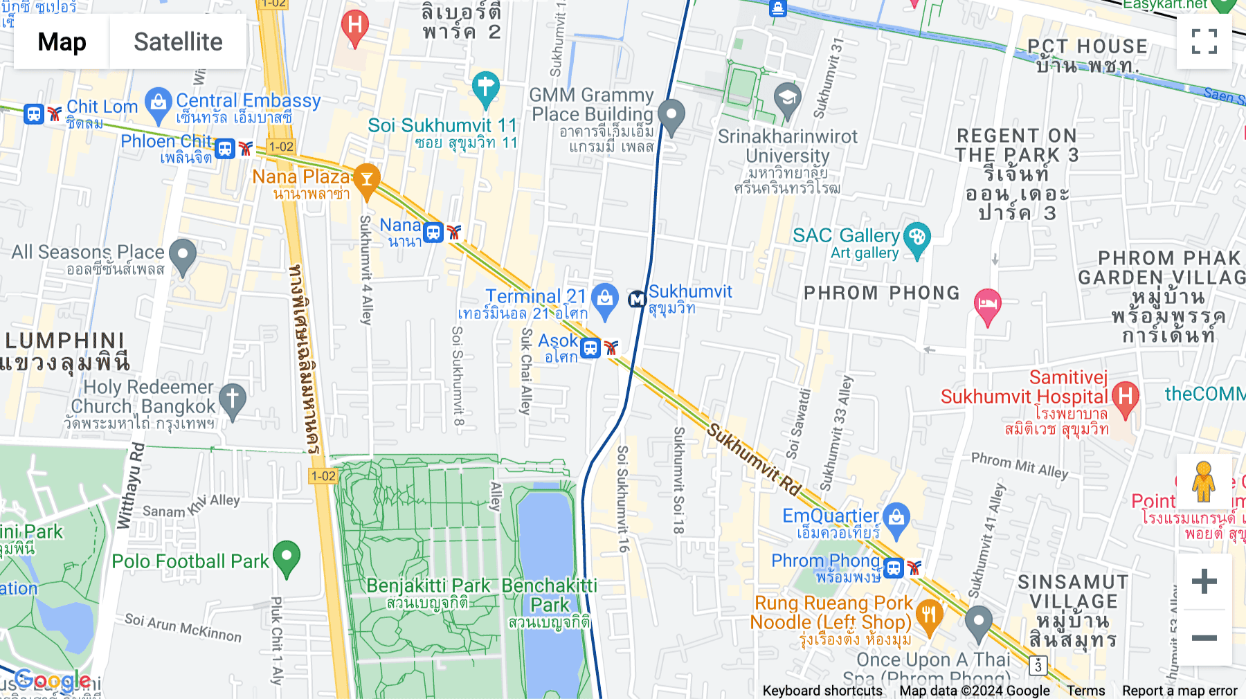Click for interative map of Unit 2901-2904, Level 29,388, Sukhumvit Road ,, Bangkok