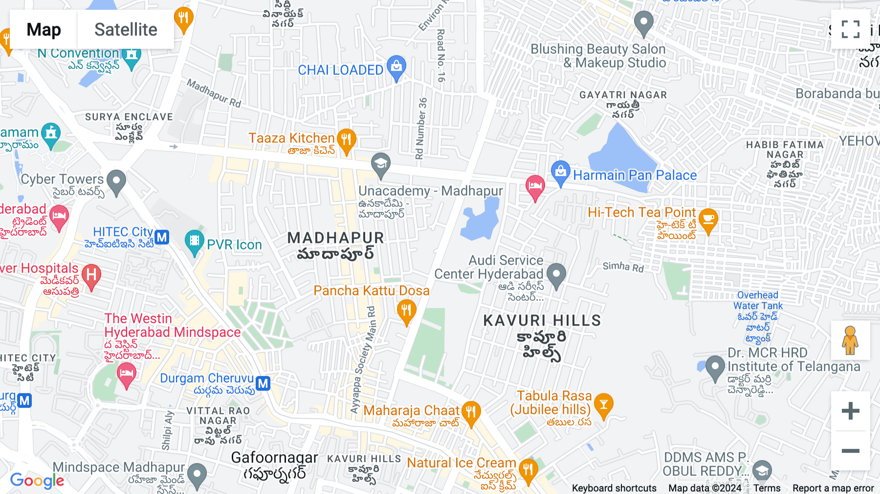 Click for interative map of My Home Hub, Block 1, Level 5, Madhapur Road, Patrika Nagar, HITEC City, Hyderabad