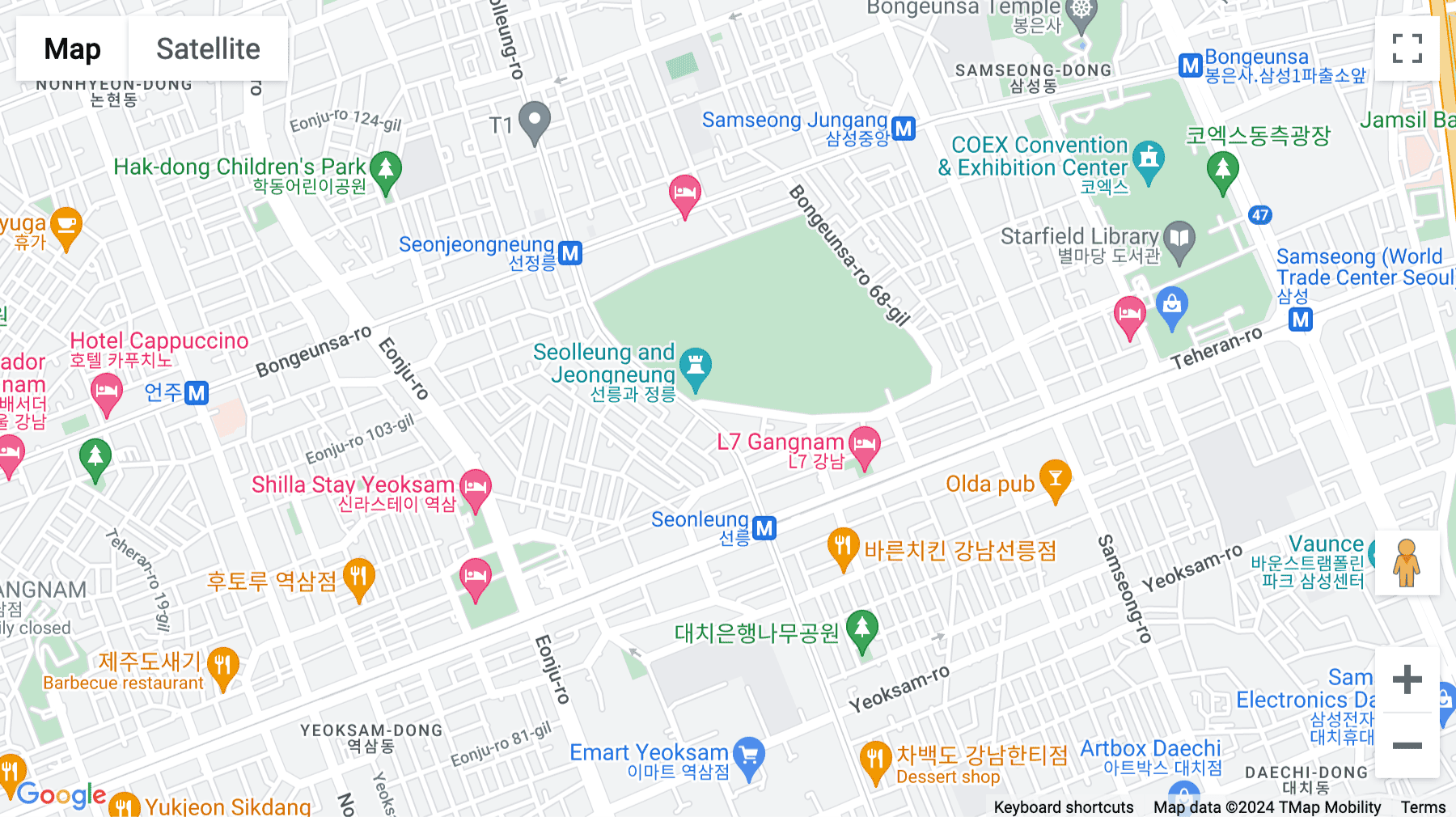 Click for interative map of Seoulleung III, 428, Seoulleung-ro, Gangnam-gu, Seoul