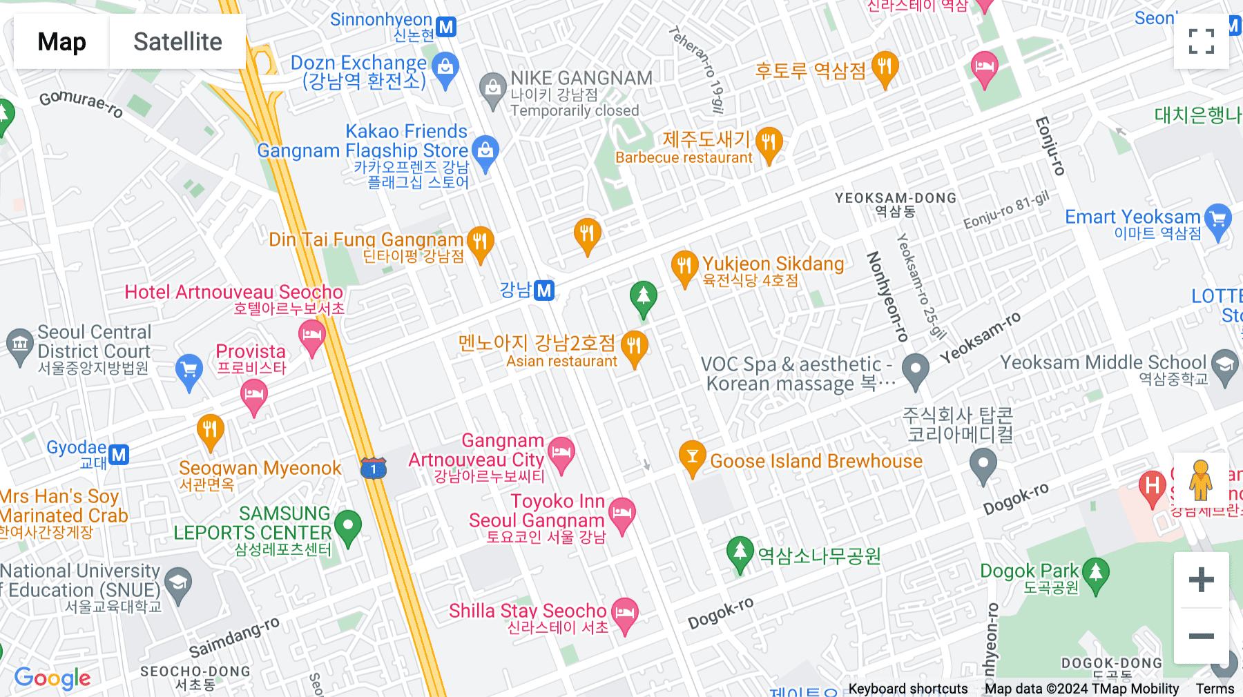 Click for interative map of 27, Teheran-ro 2-gil, Gangnam 5, Seoul