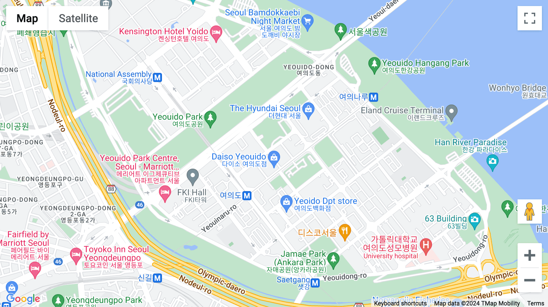 Click for interative map of 17, Gukjegeumyung-ro 2-gil, Seoul
