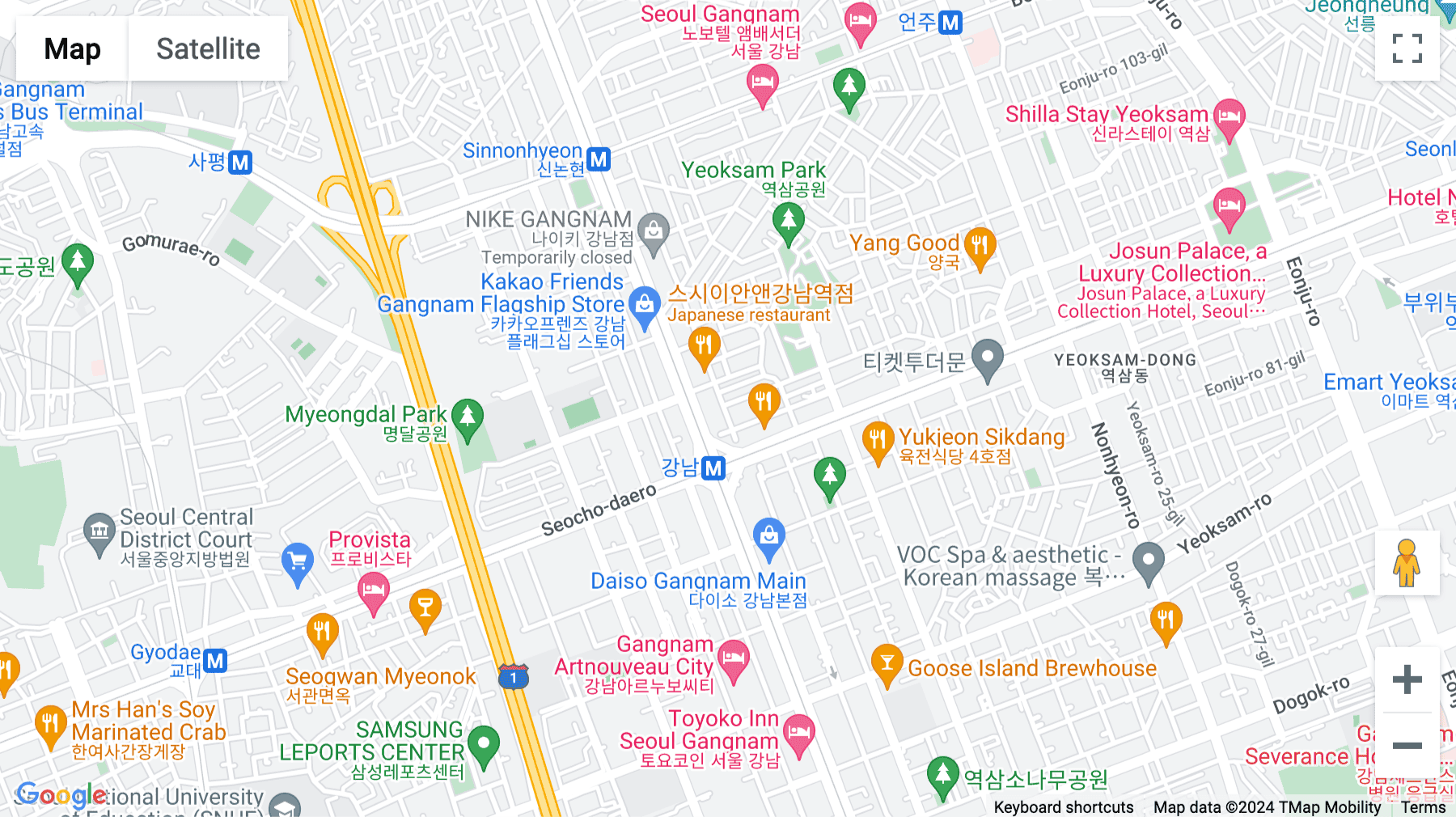 Click for interative map of 10 Gangnamdae-ro 94-gil, K-Square, Gangnam 4, Seoul
