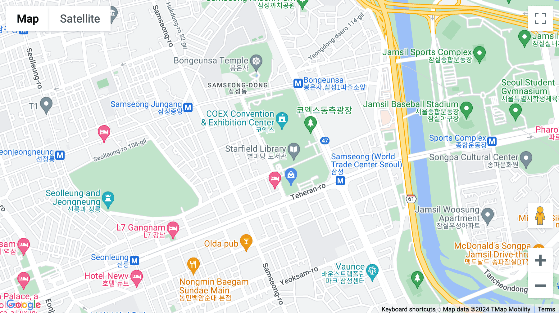 Click for interative map of 36, Teheran-ro 87-gil, Samsung 1, Seoul