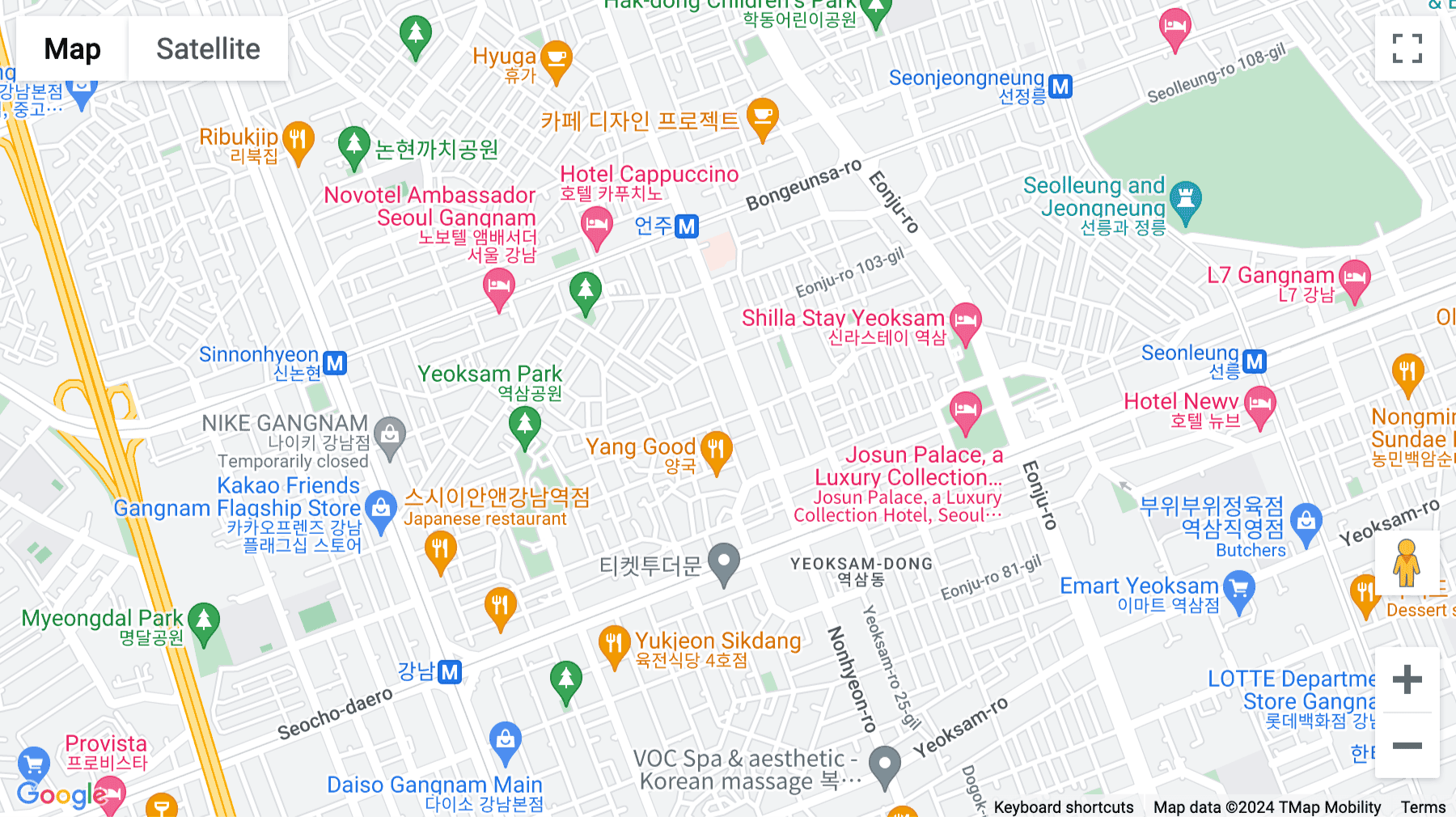 Click for interative map of 46, Teheran-ro 25-gil, Gangnam-gu, Yeoksam 4, Seoul