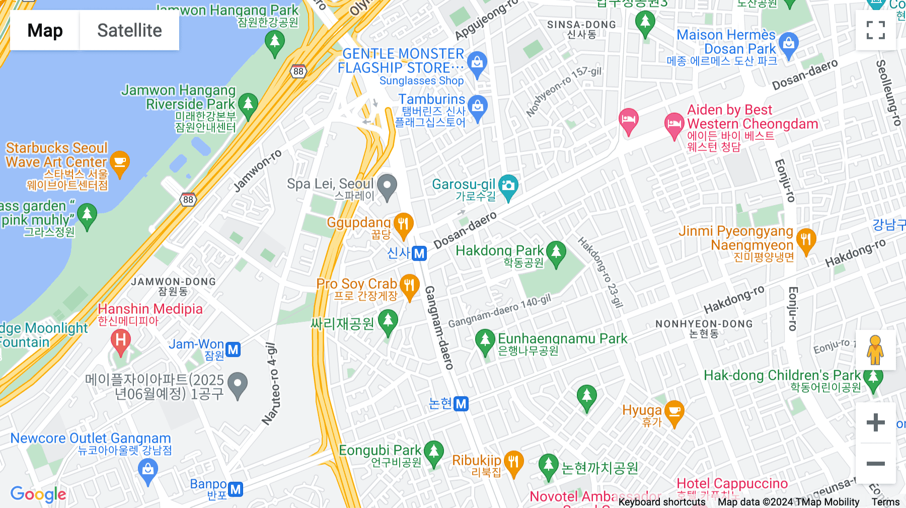 Click for interative map of 484, Gangnam-daero, Gangnam-gu, New Nonhyun 2, Seoul
