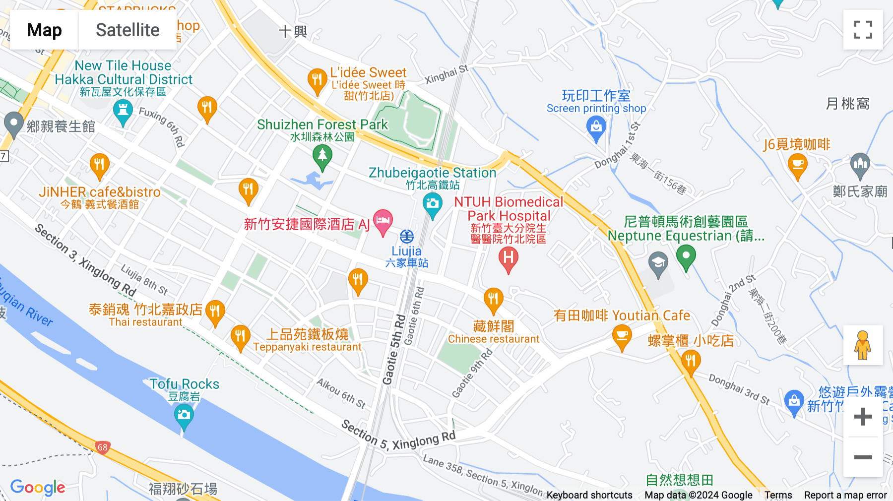 Click for interative map of Levels 5-6, Gaotie East 2nd Rd, Zhubei City, Hsinchu County, Hsinchu