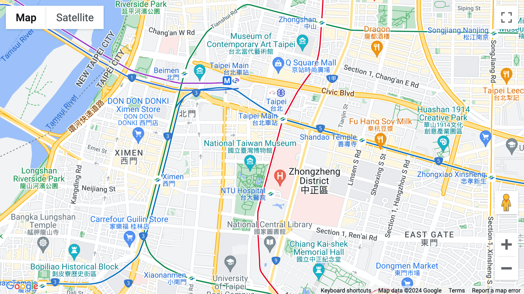 Click for interative map of No.24 Nanyang Street, 2F, Taipei