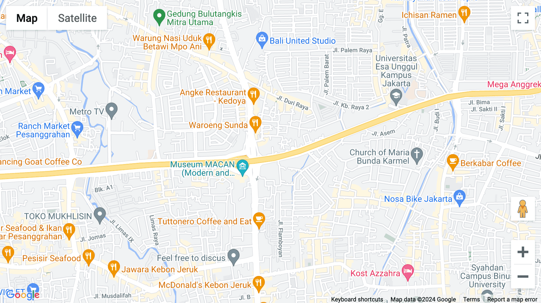 Click for interative map of Jalan Arjuna Utara No. 35, Duri Kepa, Kecamatan Kebon Jeruk, Kota Jakarta Barat, Daerah Khusus Ibukota, Jakarta