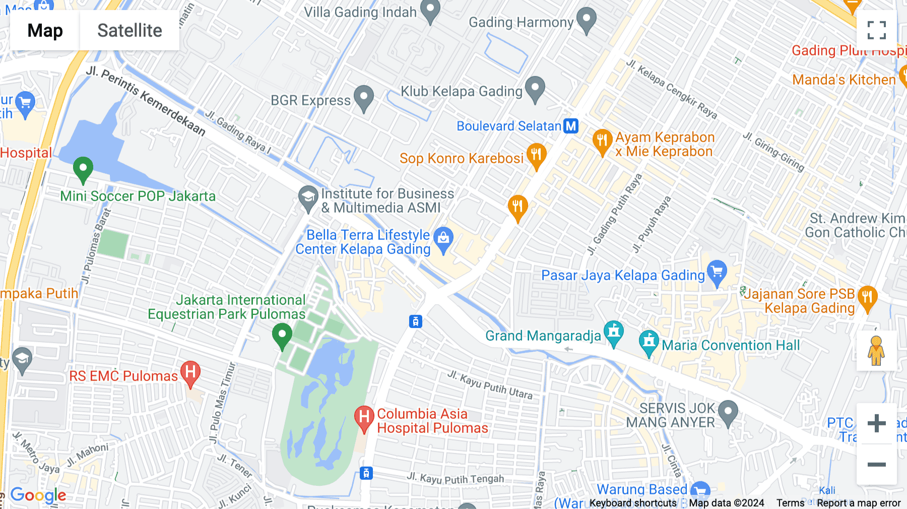 Click for interative map of Jalan Boulevard Raya No.1, Upper Ground, Floor 1st, 2nd and 3rd, Bella Terra Lifestyle Center, Kelapa Gading, Jakarta