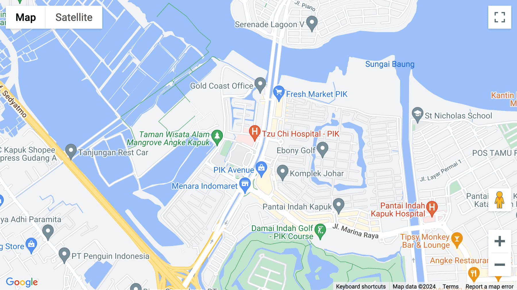 Click for interative map of Jalan RT.6/RW.2, Kamal Muara, Kecamatan, Utara, Daerah Khusus Ibukota J, Pantai Indah Kapuk Street, Jakarta