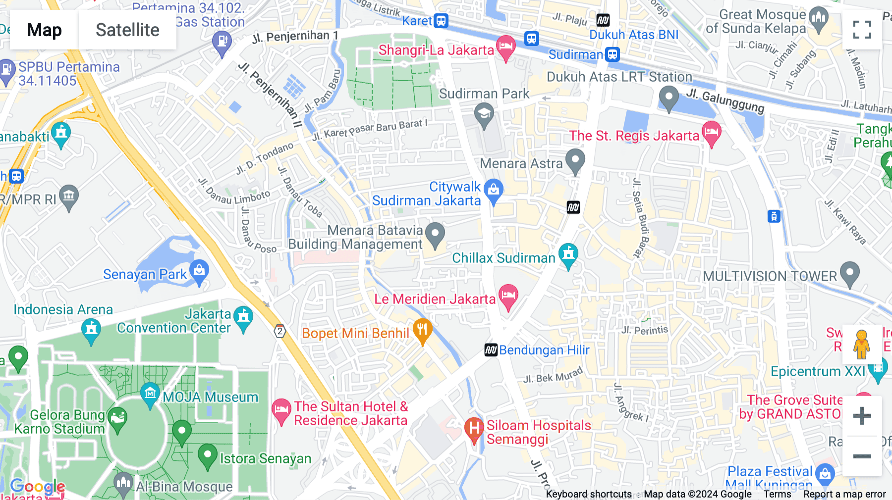 Click for interative map of Jalan K.H. Mas Mansyur No. Kav.126, Karet Tengsin, 8th Floor, Menara Batavia, Kecamatan Tanah Abang, Kota Jakarta Pusat, Daerah Khusus Ibukota, Jakarta