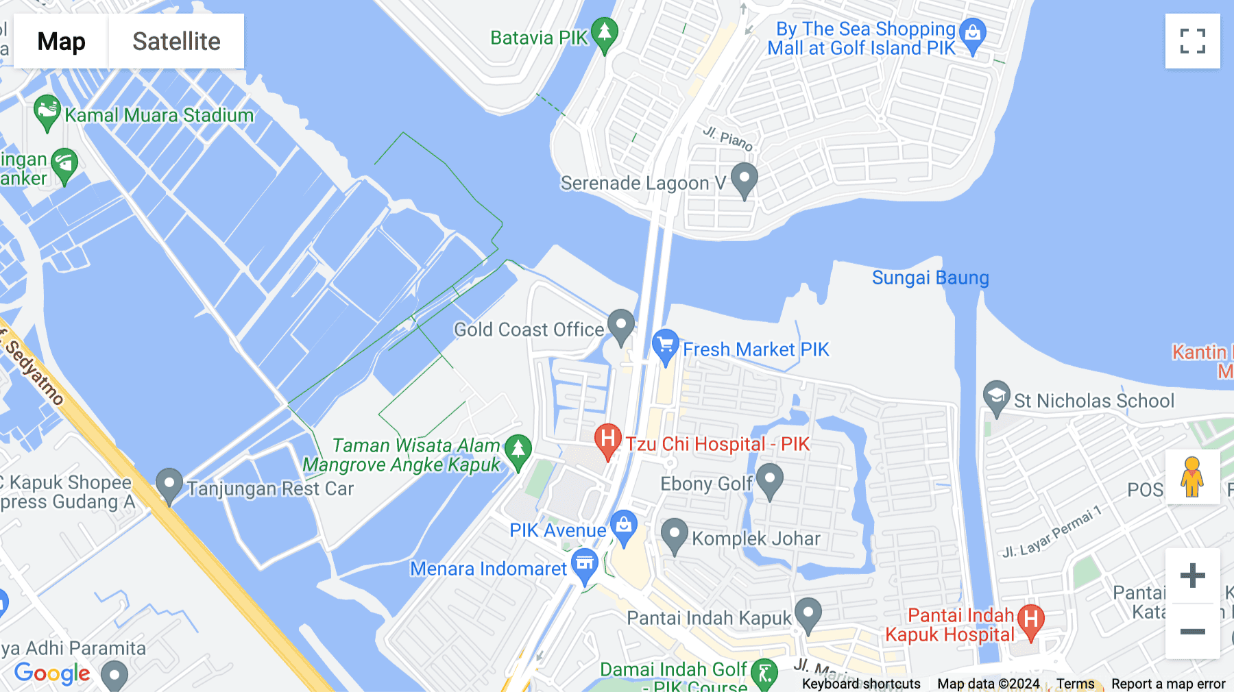 Click for interative map of Gold Coast Office Eiffel Tower, Jalan Pantai Indah Kapuk, 12th Floor, Penjaringan, Jakarta