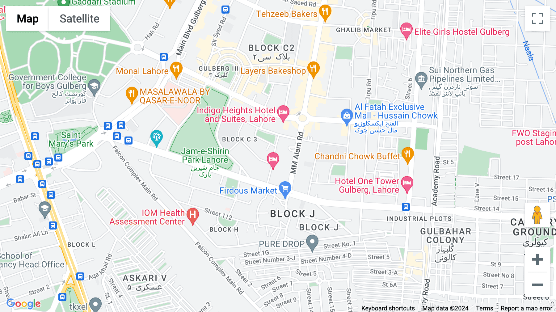 Click for interative map of Naveena Tower, 35 Gulberg III, Lahore