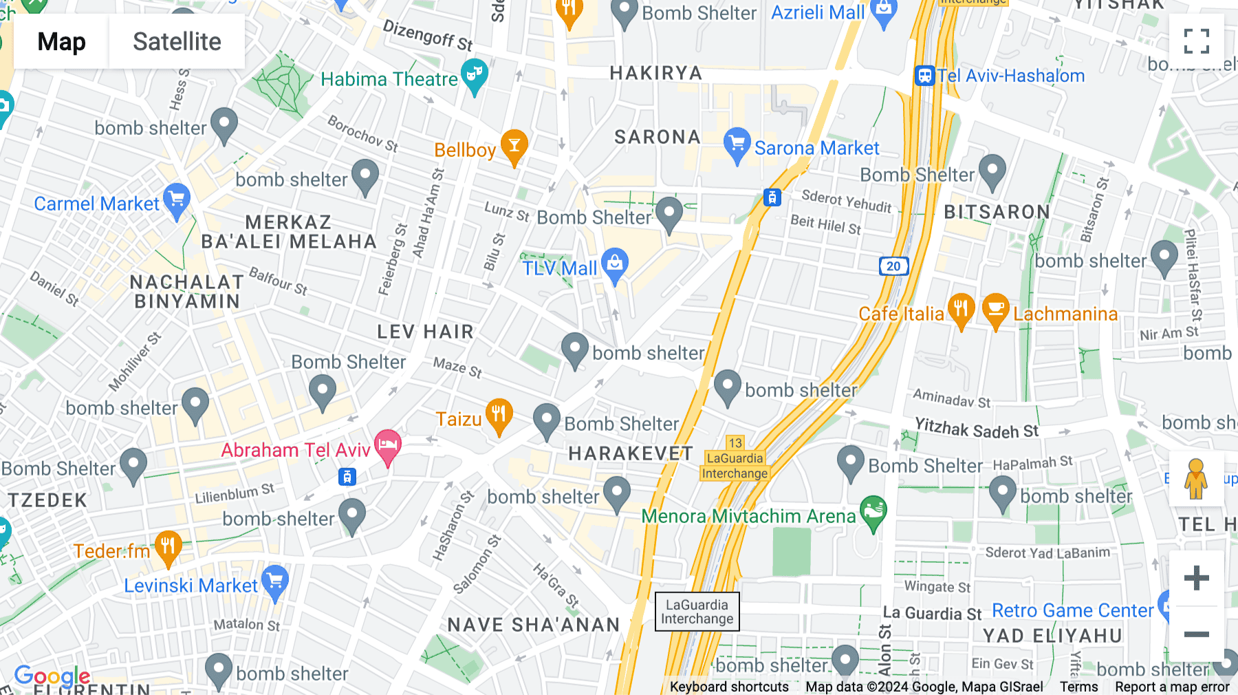 Click for interative map of ACRO Tel Aviv, 8 Yitzhak Sadeh Street, Tel Aviv