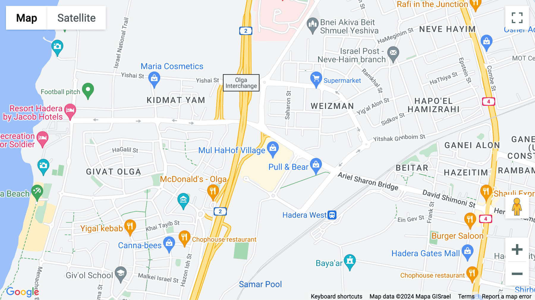 Click for interative map of 10 Schectman Street, Mall HaHof Village Building, Tel Aviv