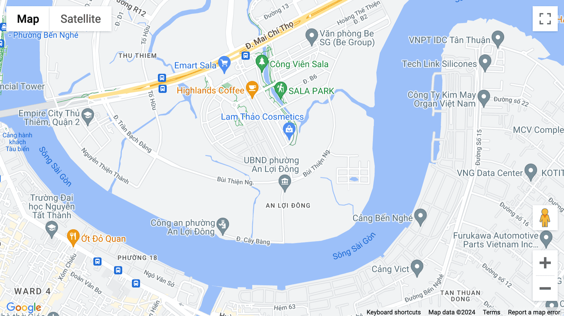 Click for interative map of 03 Nguyen Co Thach Street, Sala Urban Area, An Loi Dong Ward, Ho Chi Minh City