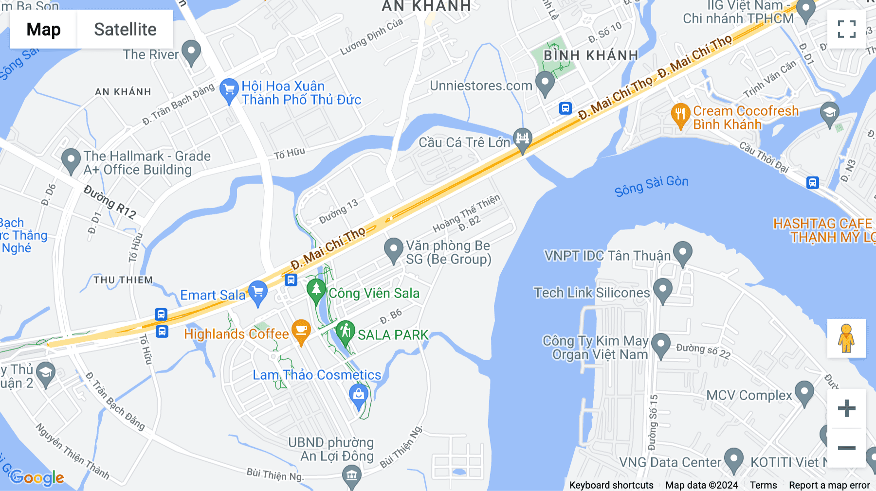 Click for interative map of 122-124 B2 Street, Sala Urban Area, An Loi Dong Ward, Ho Chi Minh City