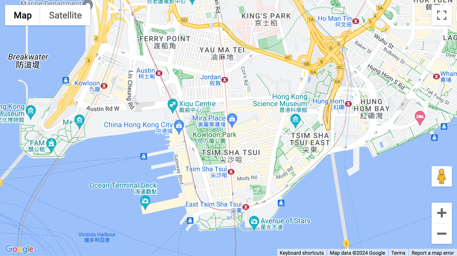 Click for interative map of Unit 1001, 10th Floor, Mira Place, 132 Nathan Road, Hong Kong