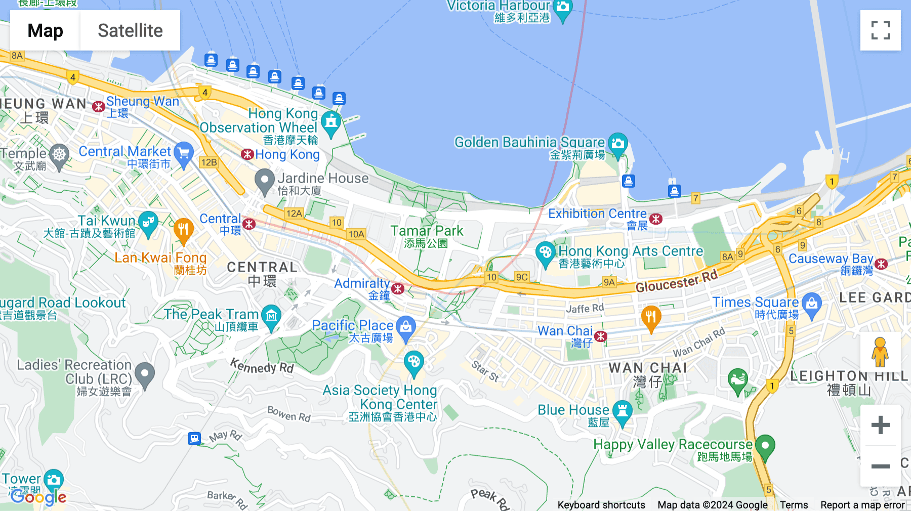 Click for interative map of 1 Tim Mei Avenue, Admiralty, CITIC Tower, 20th Floor, Hong Kong