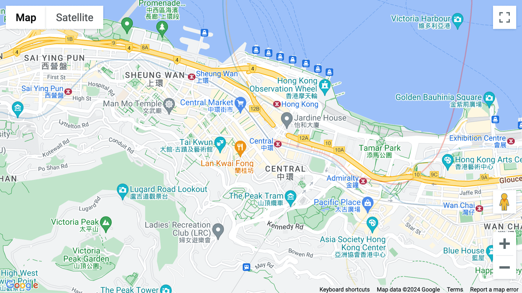 Click for interative map of China Building, 29 Queen's Road Central, Level 18 & 19, Hong Kong