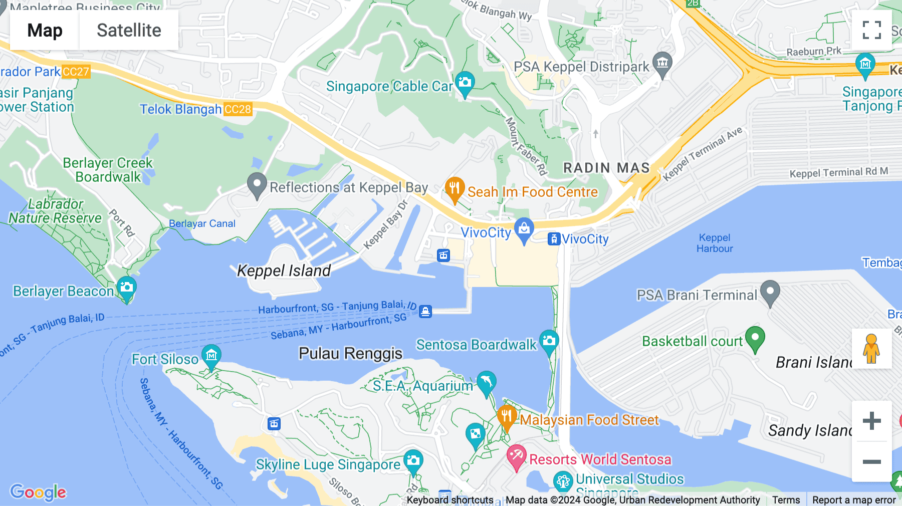 Click for interative map of 3 Harbour Front Place, Tower 2, Level 11, Singapore