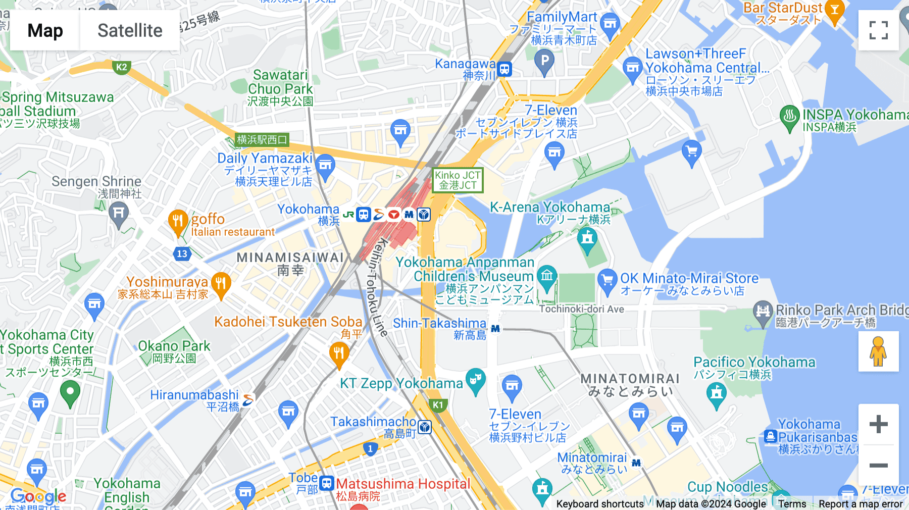 Click for interative map of 2-19-12 Takashima, 20F Yokohama Sky Building, Nishi-ku, Yokohama