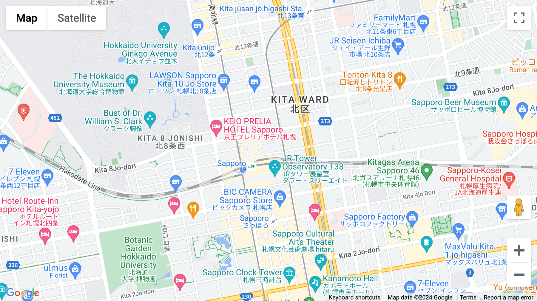 Click for interative map of 2-8-1 Kita-Nanajyo Nishi, Kita Building, Sapporo
