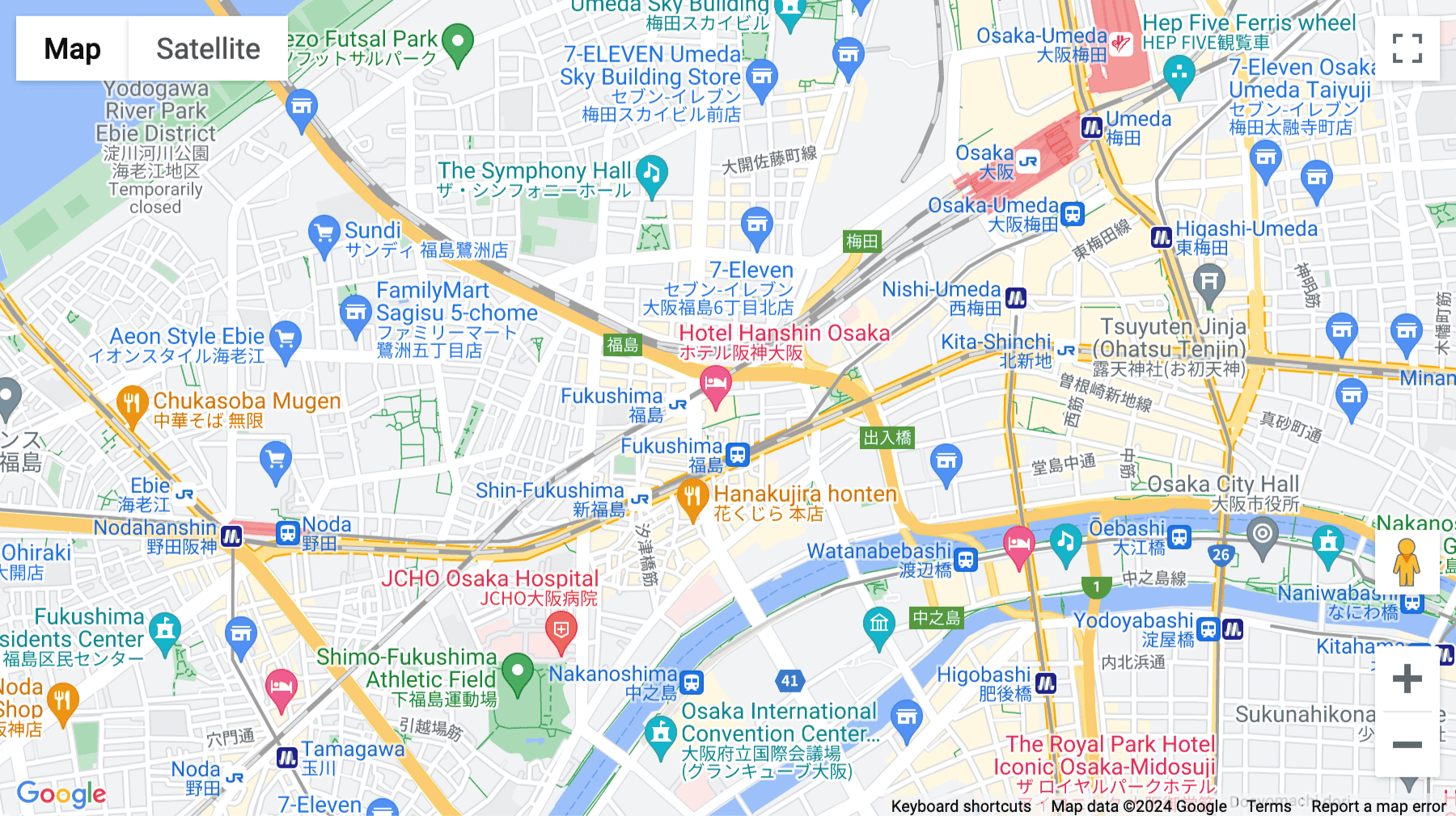 Click for interative map of 5-chōme-6-16, LAXA Building, Osaka