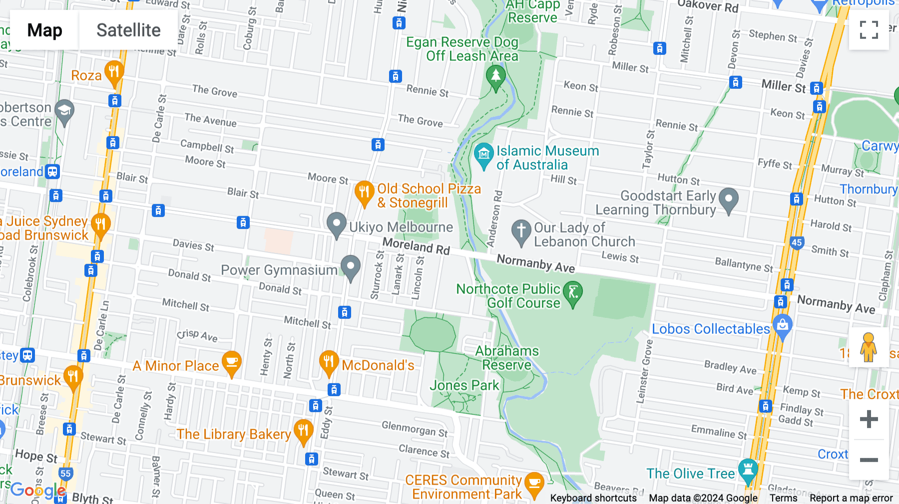 Click for interative map of Factory 2 / 10-12 Moreland Road, Melbourne