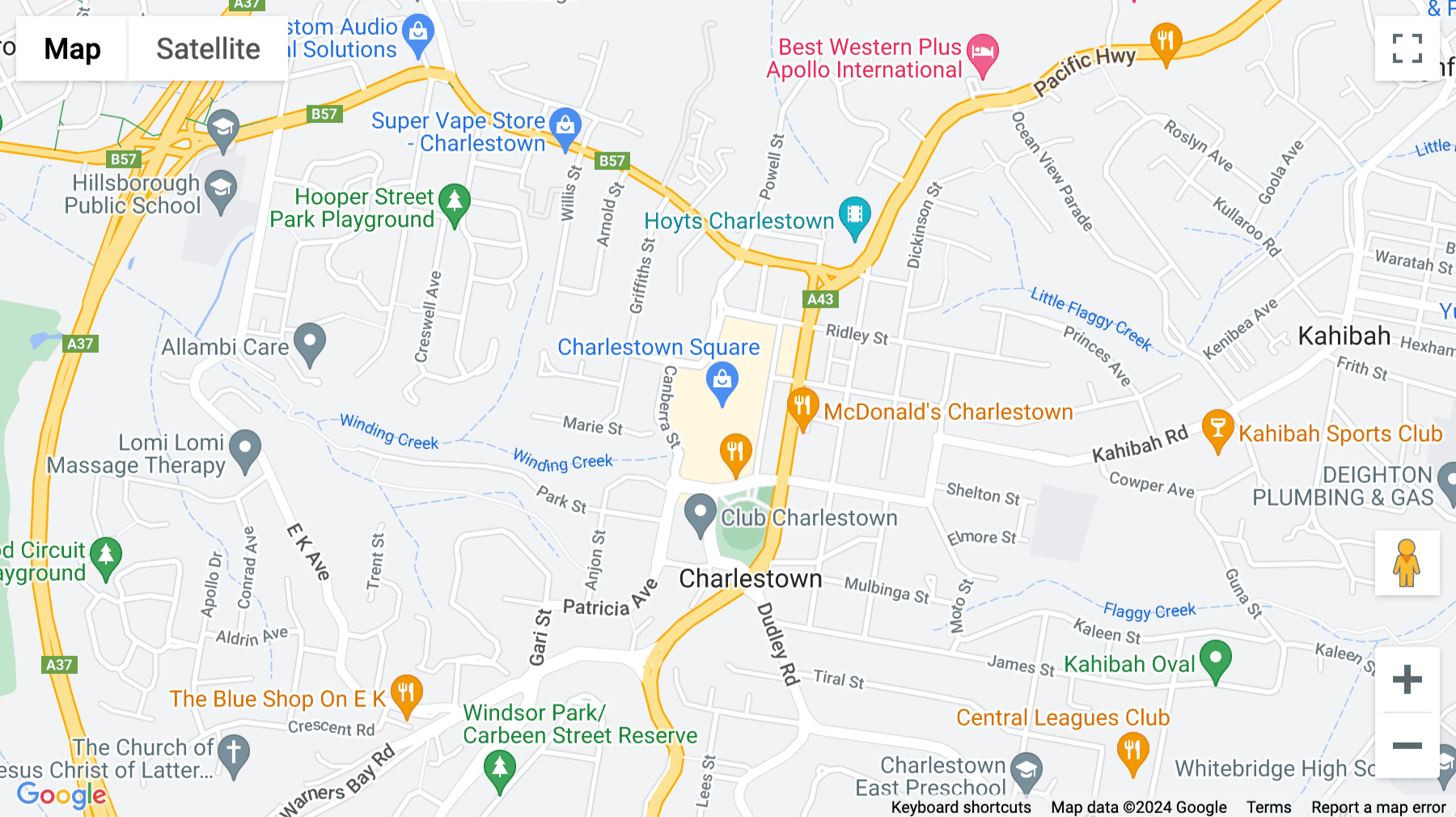 Click for interative map of 30 Pearson Street, Level 3, Newcastle (New South Wales)