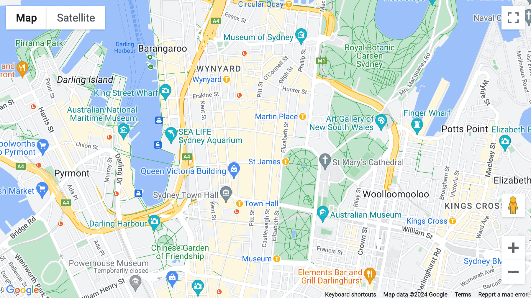 Click for interative map of Level 29, 85 Castlereagh Street, Sydney