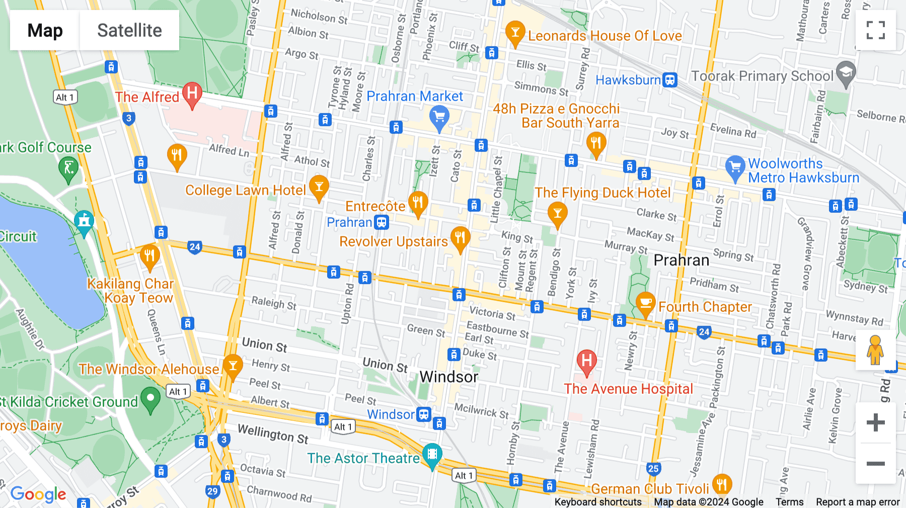 Click for interative map of 231 Chapel Street, Melbourne