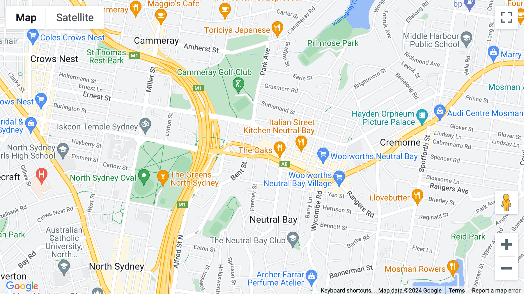 Click for interative map of 116 Military Road, Levels 3, Sydney