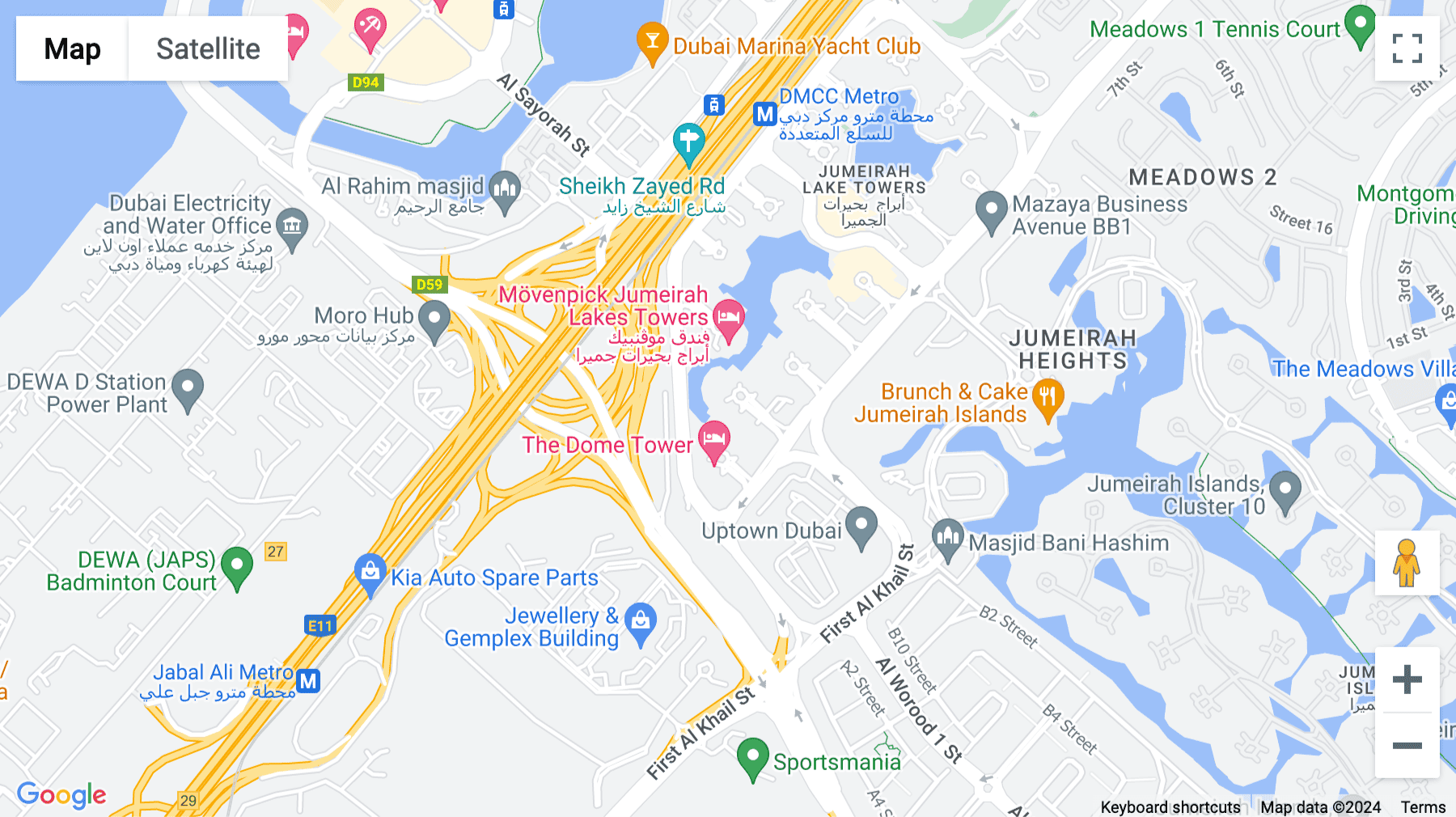 Click for interative map of M Cluster, 34th Floor, HDS Tower, Dubai