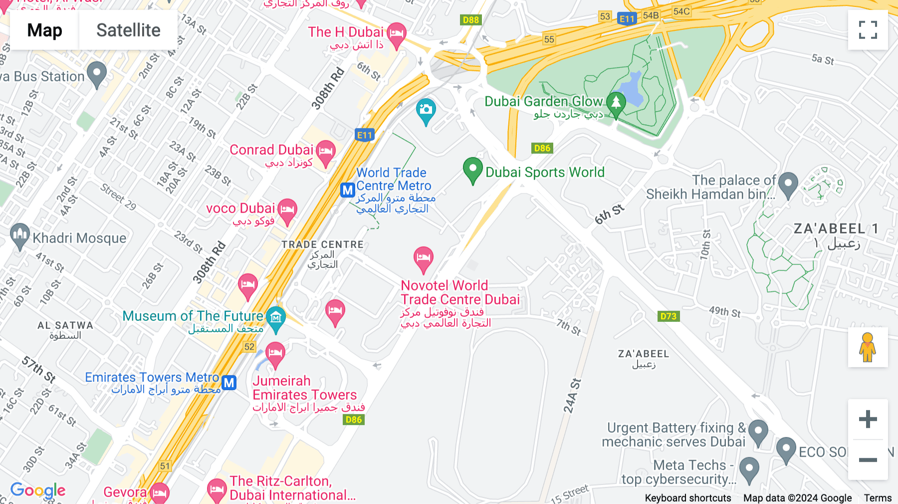 Click for interative map of Convention Tower, Sheikh Zayed Road, 4th Floor, Dubai World Trade Center, Dubai