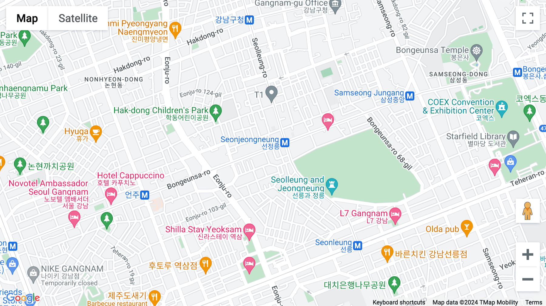 Click for interative map of HS Tower, 418 Bongeunsa-ro, 5th Floor, Seoul