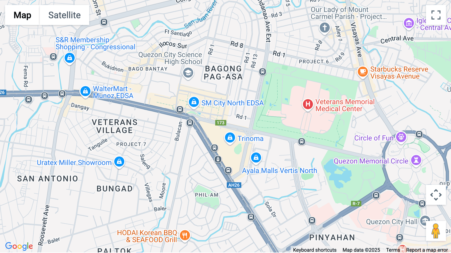 Click for interative map of North Avenue Corner EDSA, SM North, SM North EDSA Tower 1, Quezon City