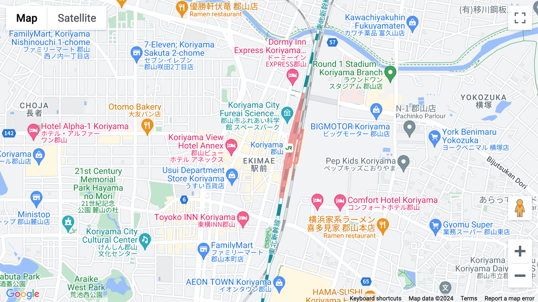 Click for interative map of Elite 30 Building 2nd floor and 3rd floor, 2-3-7, Ekimae, Kōriyama