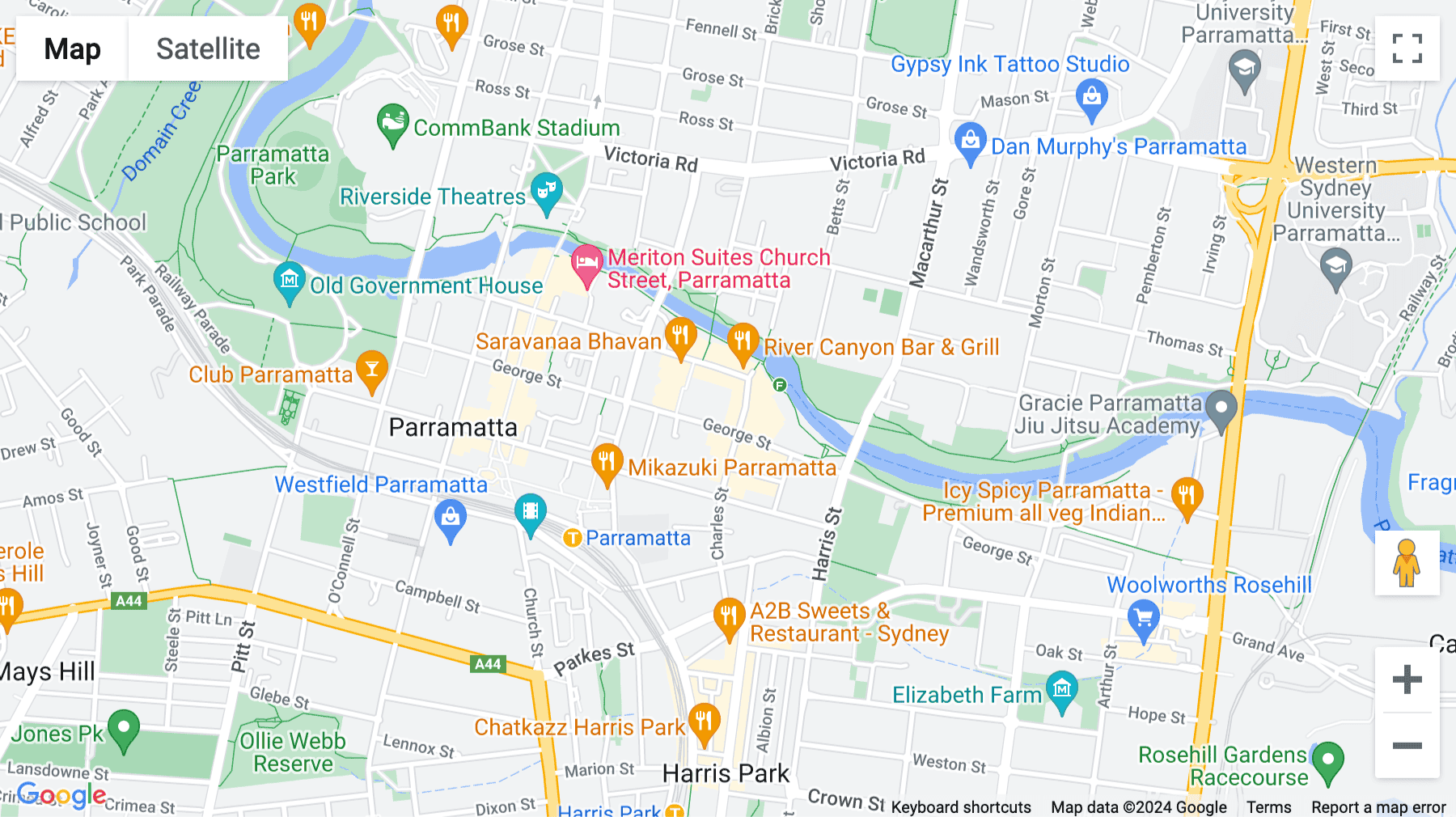 Click for interative map of 150 George Street, Level 6, Sydney