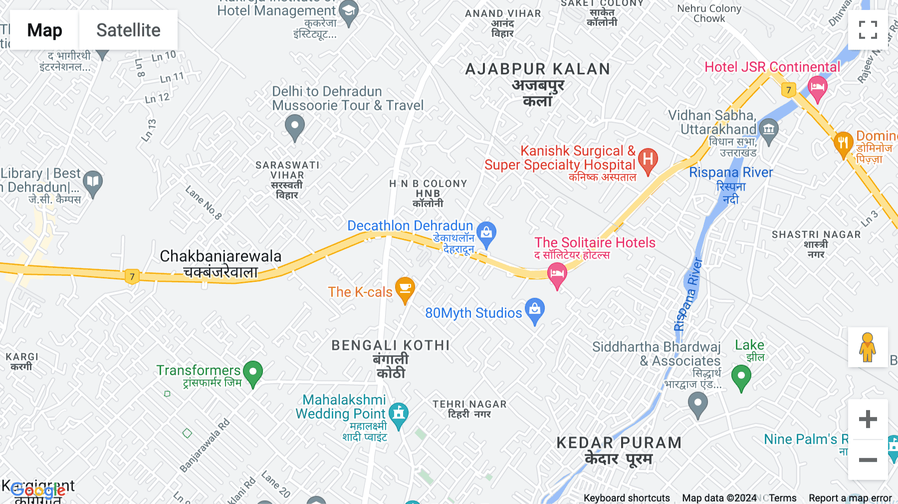 Click for interative map of 40, Haridwar Bypass Road, 4th Floor, DDPM Projects, Bank Colony, Ajabpur Khurd, Dehradun