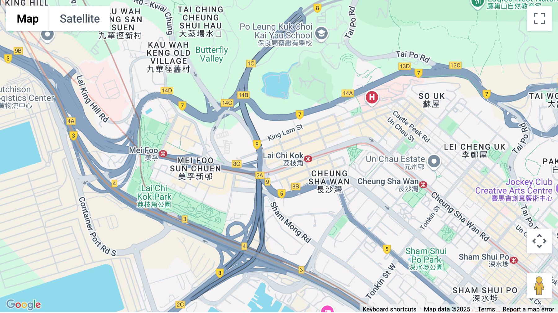 Click for interative map of 5/F, New Timely Factory Building, 497 Castle Peak Road, Lai Chi Kok, Hong Kong