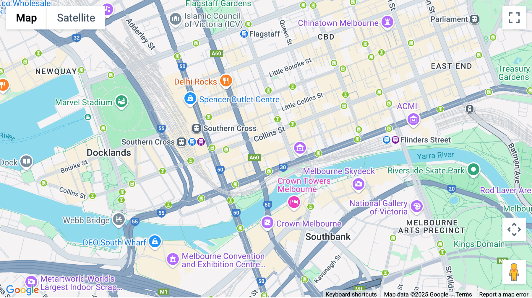 Click for interative map of 525 Collins Street, Rialto M2, West Podium, Melbourne